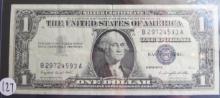 1957-A $1 Silver Certificate Blue Seal