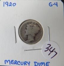 1920- Mercury Dime