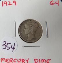 1929- Mercury Dime