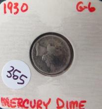 1930- Mercury Dime