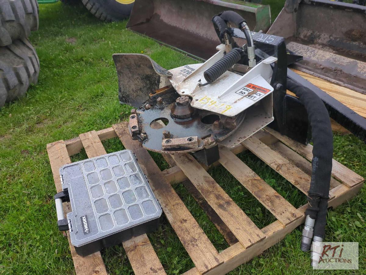 Stumper 220 low pro hydraulic stump grinder fits Dingo style attachment includes additional new