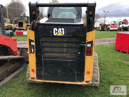 Caterpillar 259D track loader with enclosed cab, 2 speed, high flow, GP bucket, 3506 hrs, start code