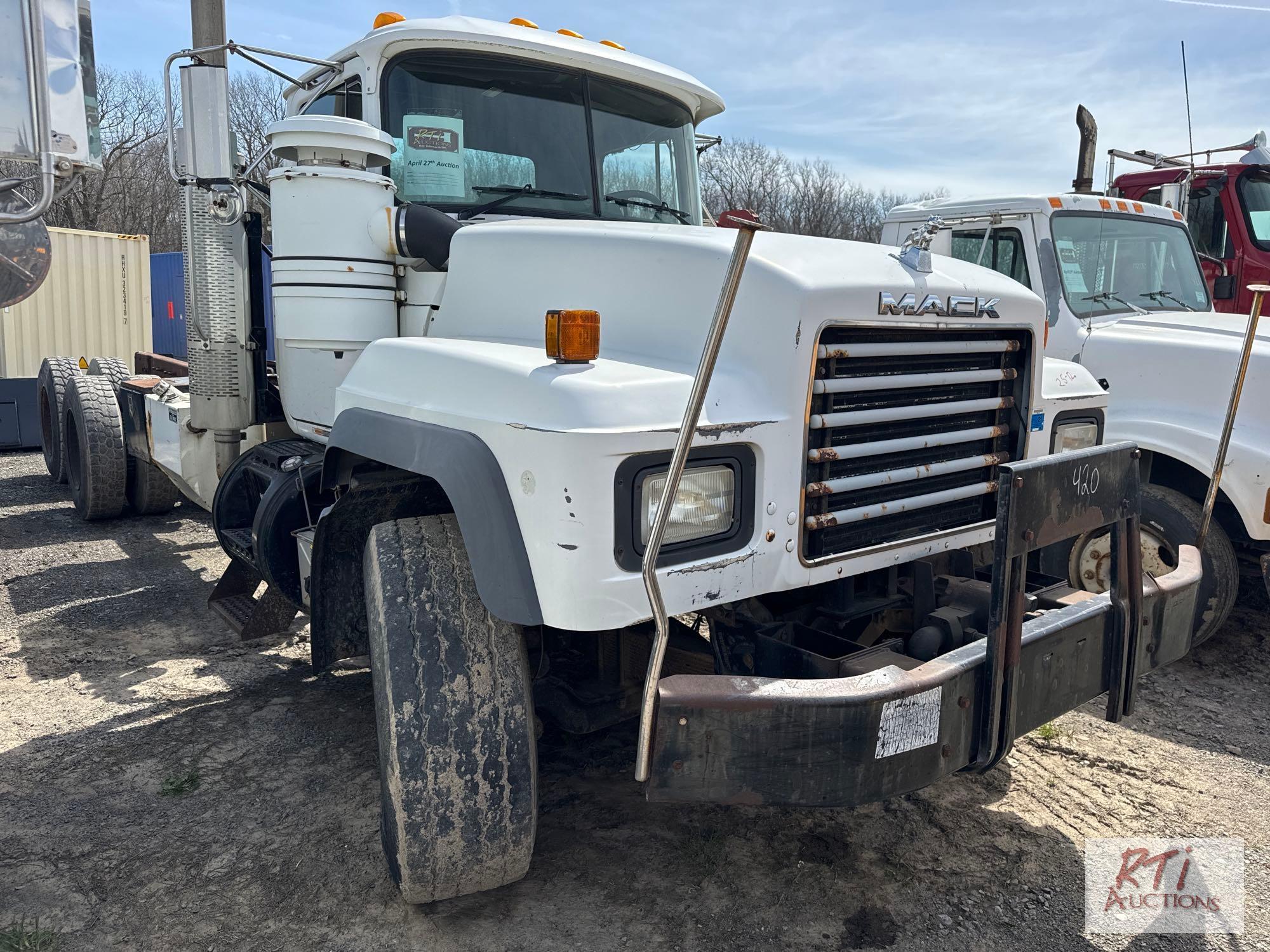 2003 Mack RD690S 10 wheel cab and chassis, heavy spec, Mack EM7300 HP, automatic transmission,