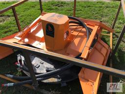 New skid steer mounted Wolverine heavy duty brush cutter
