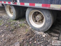 2018 Kaufman Hi-Tensile 29ft trailer with 4ft dovetail, ramps, tandem dual axles, air brakes,