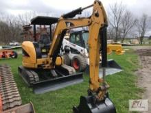 Cat 303.5C CR excavator, rubber tracks, blade, 24in digging bucket, OROPS, 4372 hrs., S/N Y00479