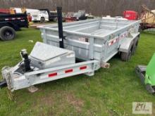 2022 Darpah 6X12 heavy duty dump trailer, stake pockets, adjustable hitch, galvanized, D rings,