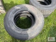 (4) 295/75 R 22.5 truck tires