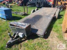 1983 Cradle steel bed tandem axle 16ft trailer, VIN:74183670