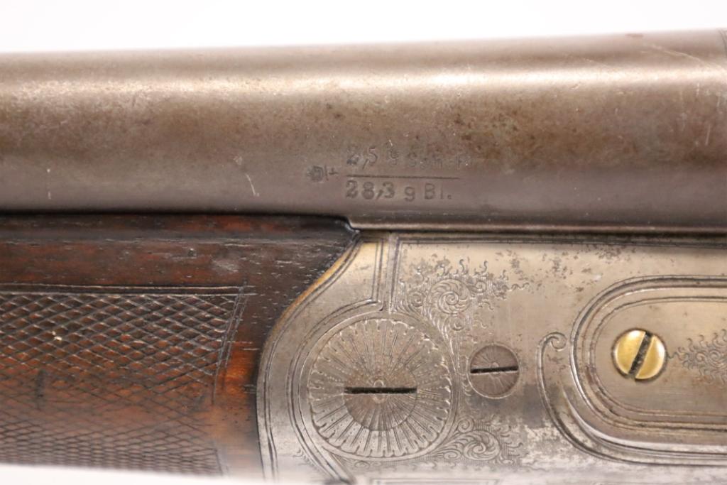 Antique Engraved German Drilling Combo Rifle