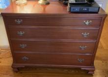 FOUR DRAWER CHERRY CHEST OF DRAWERS