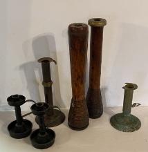 6 PIECES OF CANDLE HOLDERS