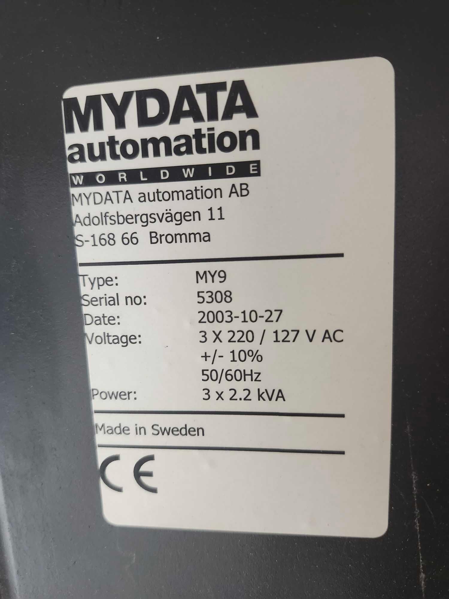 MyData Automation MY9 Pick and Place Machine