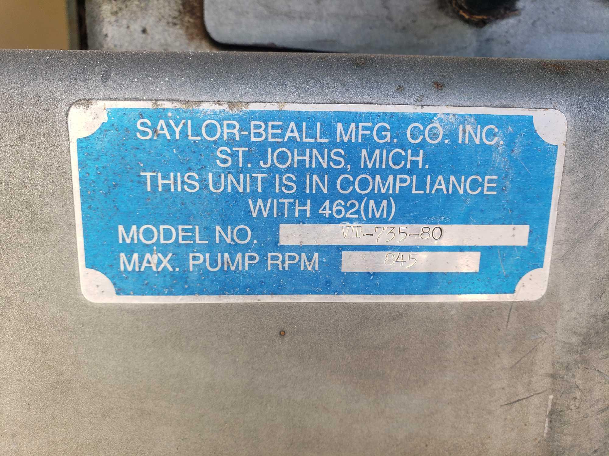 Saylor-Beall 5hp Air Compressor with 80 Gallon Tank