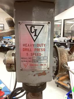 CI Heavy Duty 5 Speed Standing Drill Press