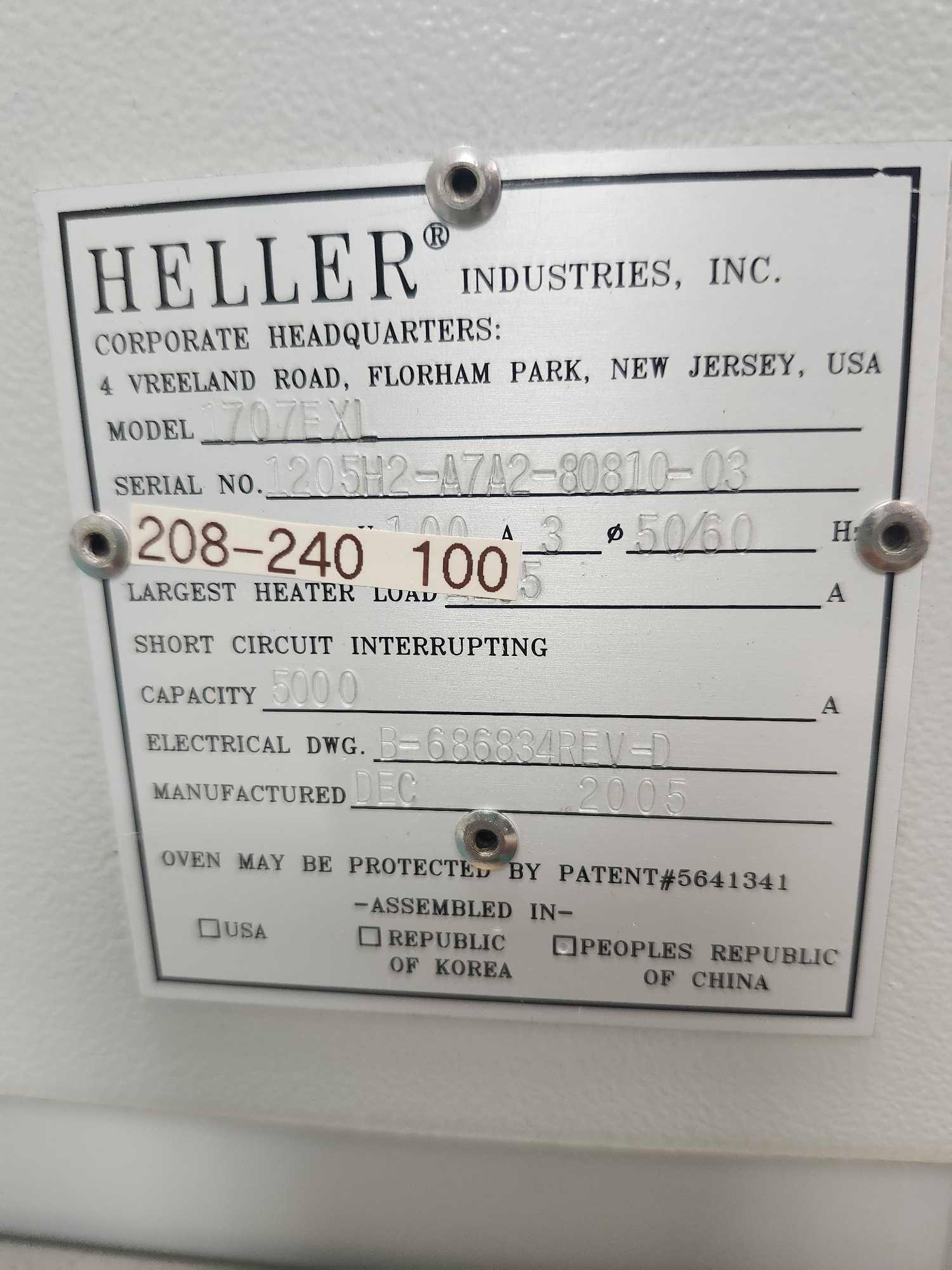 Heller 1707EXL Refllow Oven