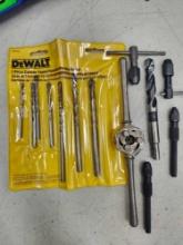 Lot of Assorted Drill Bits and Taps and Dies