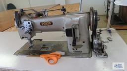 Pfaff model 145-83-6/01 commercial sewing machine with foldable platform