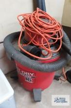 Craftsman 16 gallon shop vac with accessories and extension cord