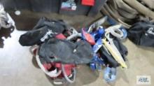 Lot of assorted safety harnesses