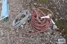 Heavy duty extension cord and pneumatic hose