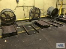 (3) FANS WITH COOLING PLATFORMS