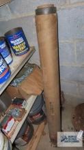 Heavy roll of thin lead, four foot wide. very, very heavy in basement. bring help for removal
