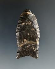 2 1/4" Paleo Fluted Clovis found in Richland Co., Ohio by Doug Hooks.