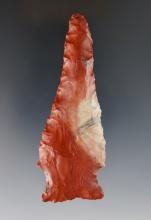 3 3/4" Flint Ridge Hopewell Knife found in Mason Co., West Virgina. Beautiful color!