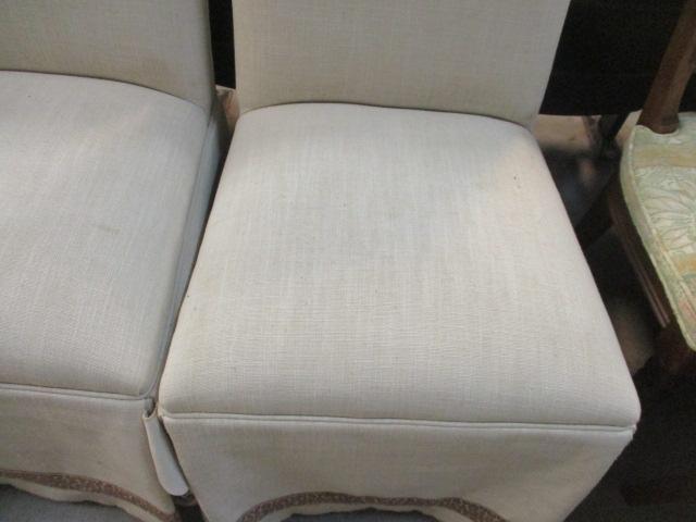 Four Upholstered Parson's Chairs