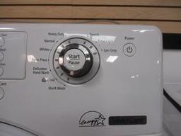 Samsung Silver Care Front Load Washer with Drawer Riser