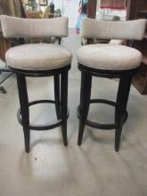 Pair of Century Upholstered Bar Chairs