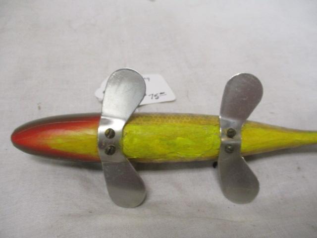 Wood Spear Fishing (Lot of 2) Decoys/Lures