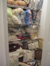 Closet Contents-Decorative Pillows, Table Runners and Doilies, Window Treatments,