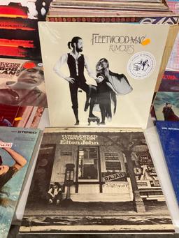 Collection of 50+ Vintage Records incl. Fleetwood Mac , Bob Dylan, Talking Heads, Elton John etc..