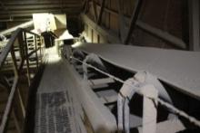 Concave Belt Conveyor 36" x approx. 40' , Suspended approx. 30' From Ground