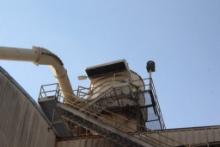 Baghouse Dust Collector approx. 10' -Located on top of Live Bottom Bins