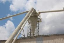 Cyclone Dust Collector Approx. 6' Mounted on Rooftop w/Catwalk-ladder