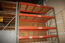 (1) Section of Pallet Racking 42" x 8' x 12' T (4 Shelves)