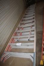 12' Fiberglass Trestle Ladder w/12' Extension Ladder