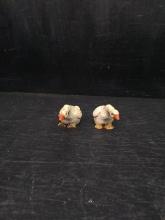 Pair of Hand Painted Wooden Goose Figures
