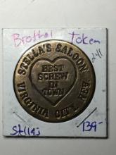 Stellas Saloon Brothel Token