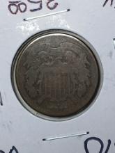 1870 2 Cent Copper