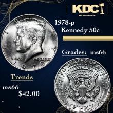 1978-p Kennedy Half Dollar 50c Grades GEM+ Unc