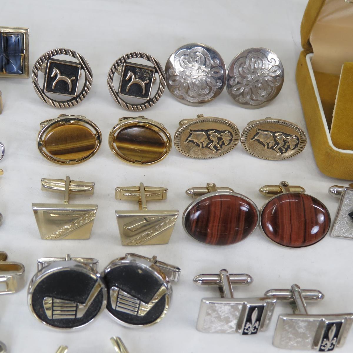 Rings, Cufflinks, Tie Pins and Bars & More in Case