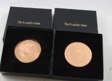 2 Franklin Mint AMA Medallions 1999 & 2000