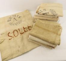 Antique Flour Sacks- Bemis & Others