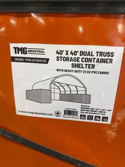 DUAL TRUSS STORAGE CONTAINER SHELTER