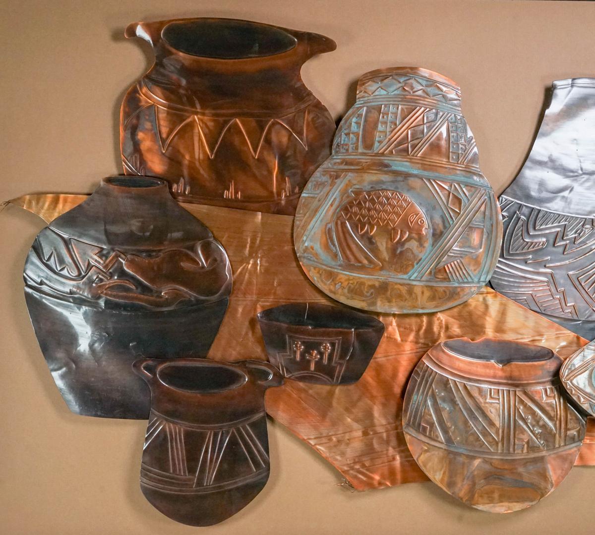 Southwest Copper Pottery Art Picture