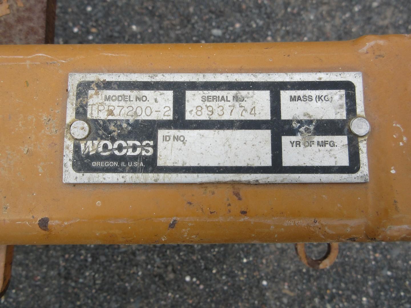 Woods TPR7200 Power Rake Attachment